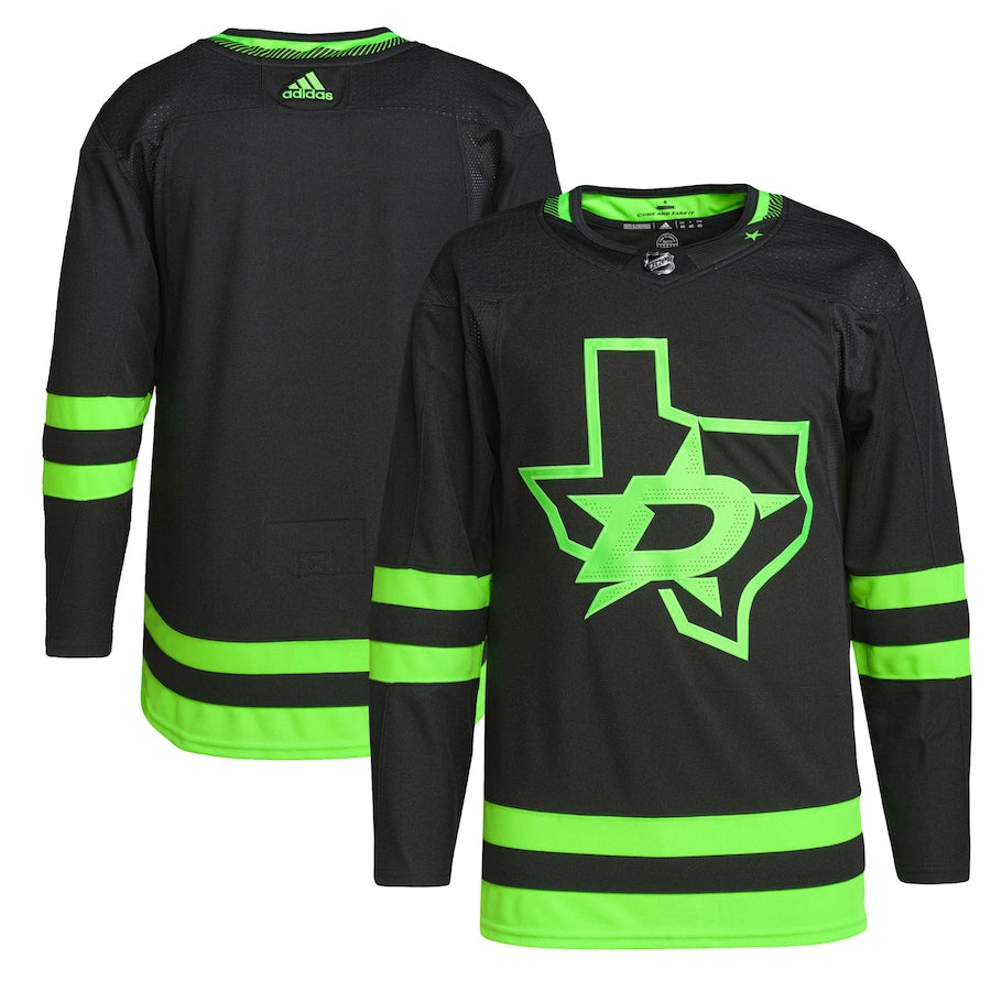 Custom Dallas Stars   Men's Alternate Primegreen Jersey - Black