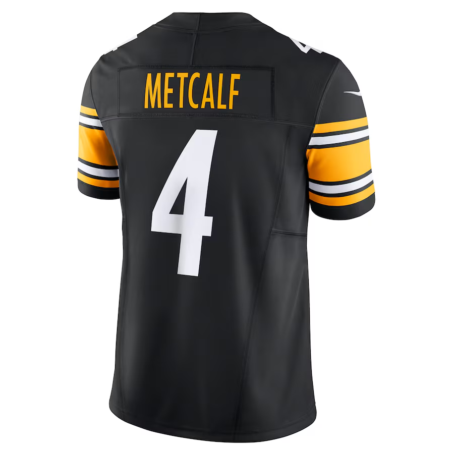 Men's  DK Metcalf Black Pittsburgh Steelers Team Vapor F.U.S.E. Limited Jersey