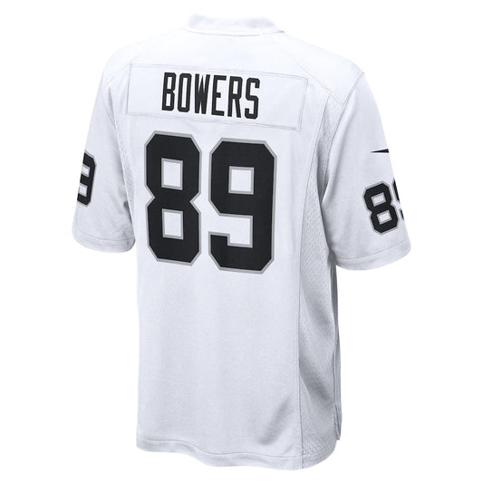 LV.Raiders #89 Brock Bowers White Game Jersey
