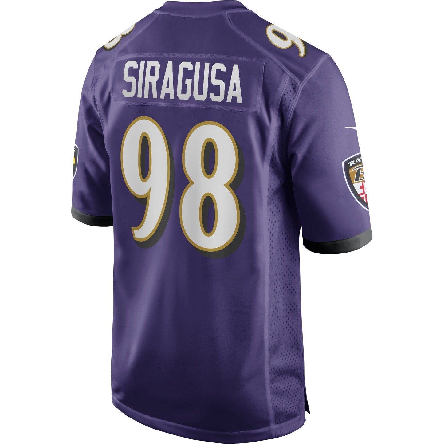 Tony Siragusa Baltimore Ravens  Game Retired   Jersey - Purple