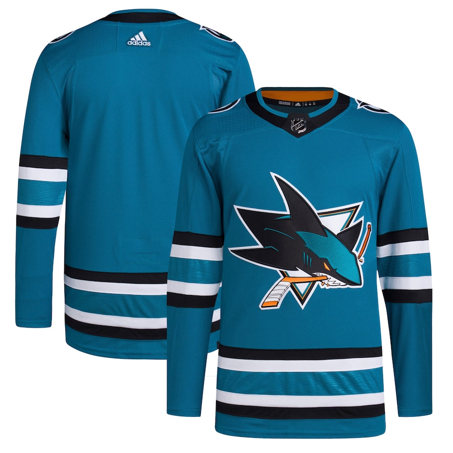 Men's San Jose Sharks  Teal Home Primegreen Authentic Jersey