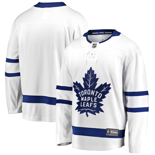 Custom Toronto Maple Leafs  Breakaway Away Jersey - White