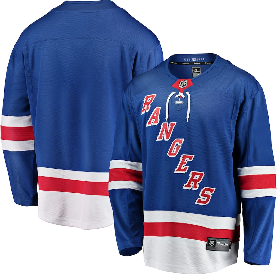 New York Rangers Breakaway Home Blank Jersey - Blue
