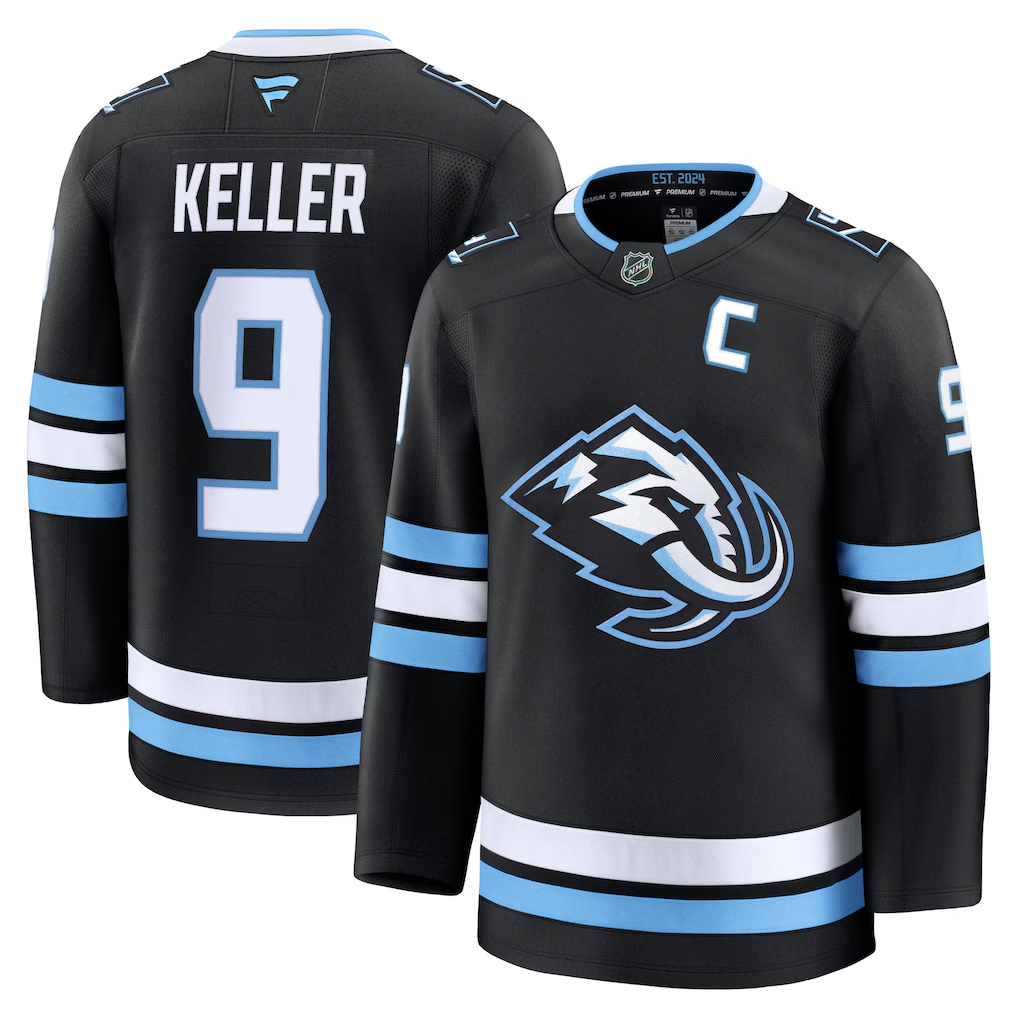 Clayton Keller Utah Mammoth Fanatics Home Premium Jersey - Black