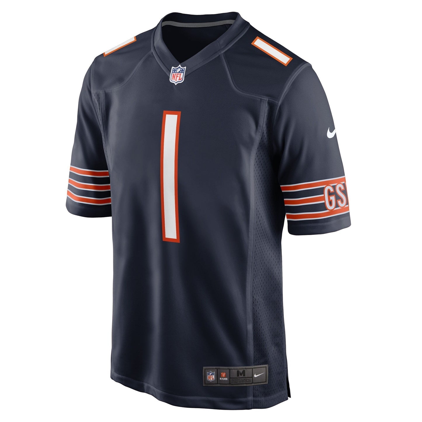 Number 1 Groom Chicago Bears  Game Jersey - Navy