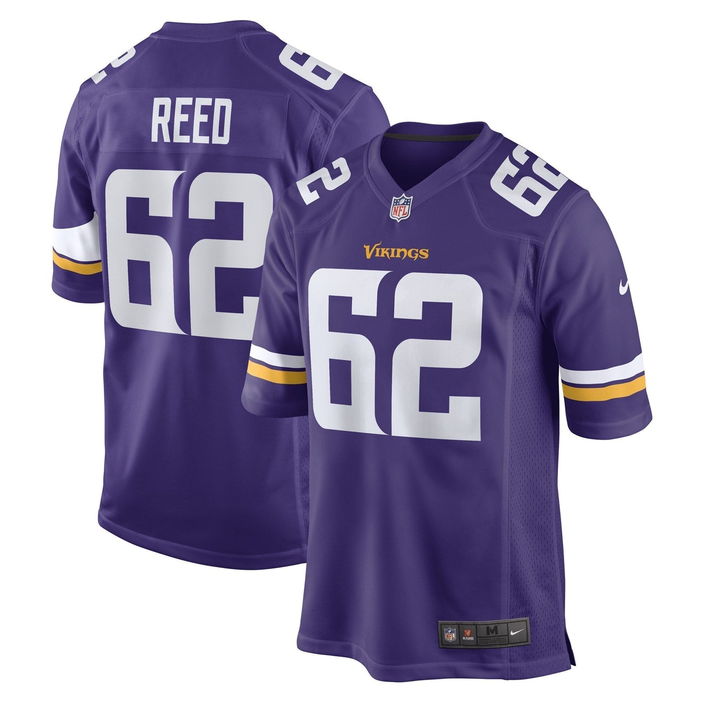 Chris Reed Minnesota Vikings  Game   Jersey - Purple