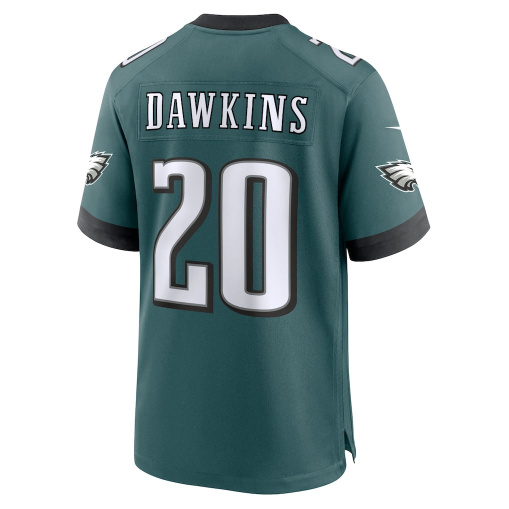 P.Eagles #20 Brian Dawkins Midnight Green Team Game Jersey