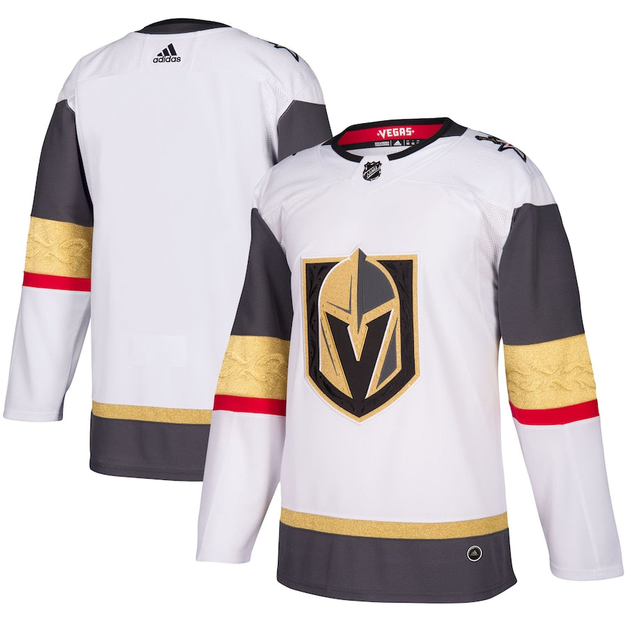Custom Men's Vegas Golden Knights  White Away Blank Jersey