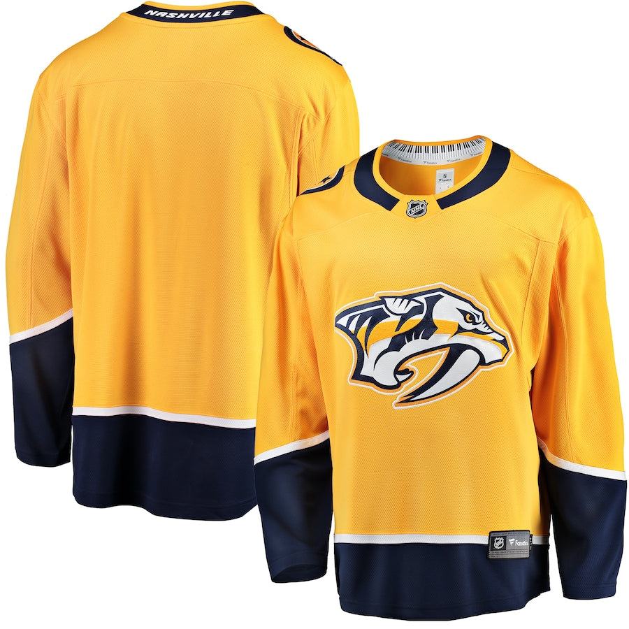Nashville Predators Breakaway Home BlankJersey - Gold