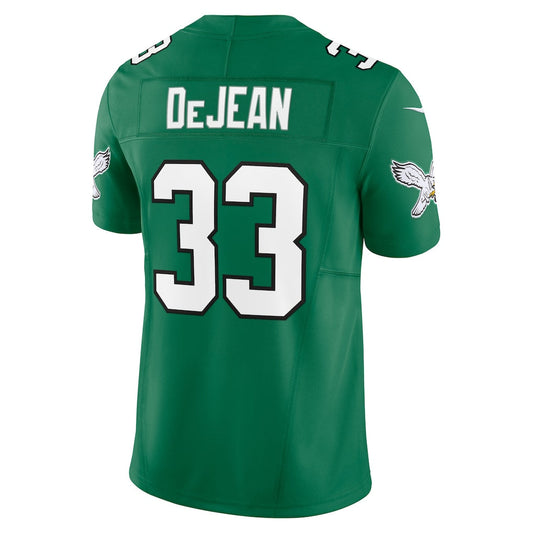 P.Eagles #33 Cooper DeJean Kelly Green Alternate 2 Vapor F.U.S.E. Limited Jersey