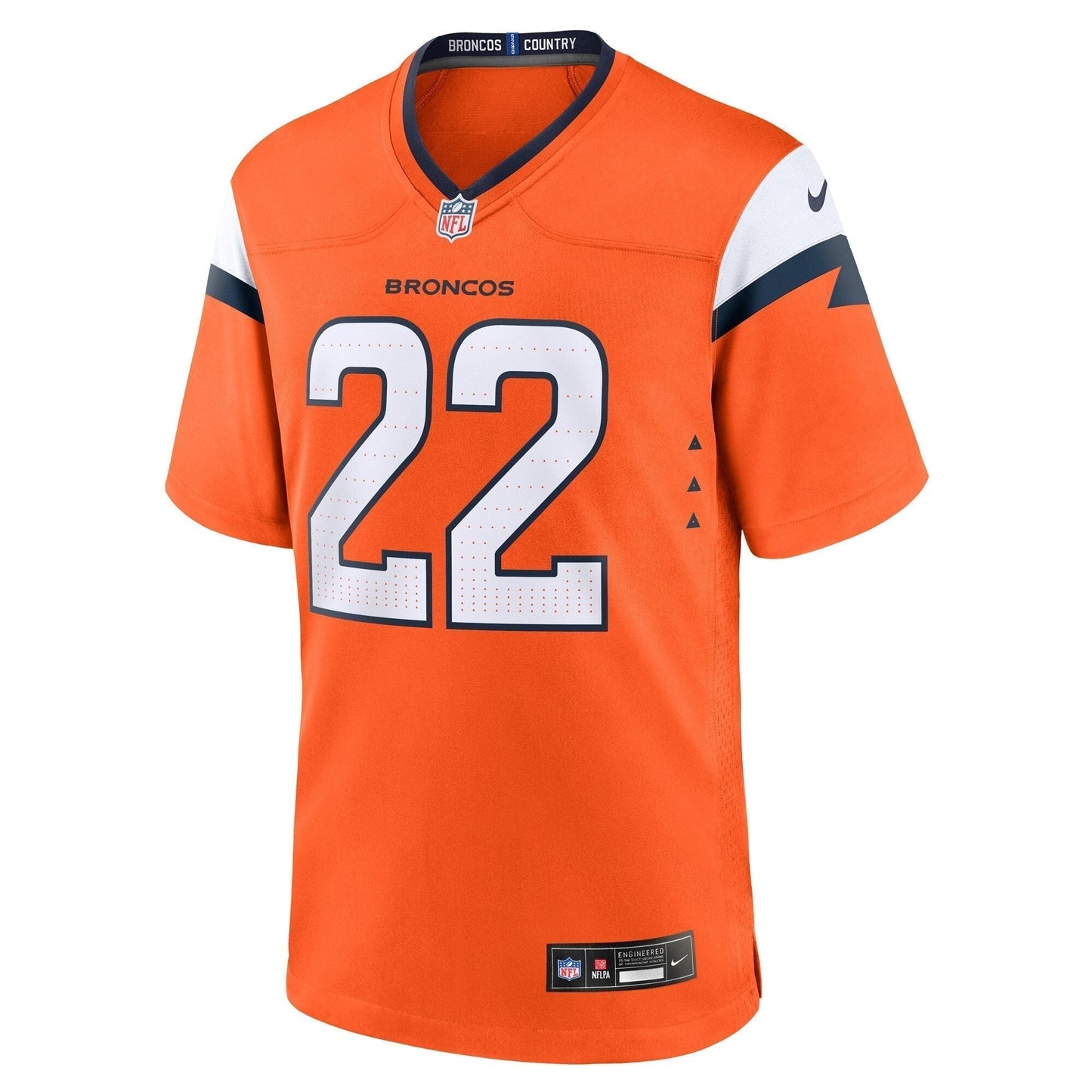 Brandon Jones Denver Broncos  Team Game Jersey -  Orange