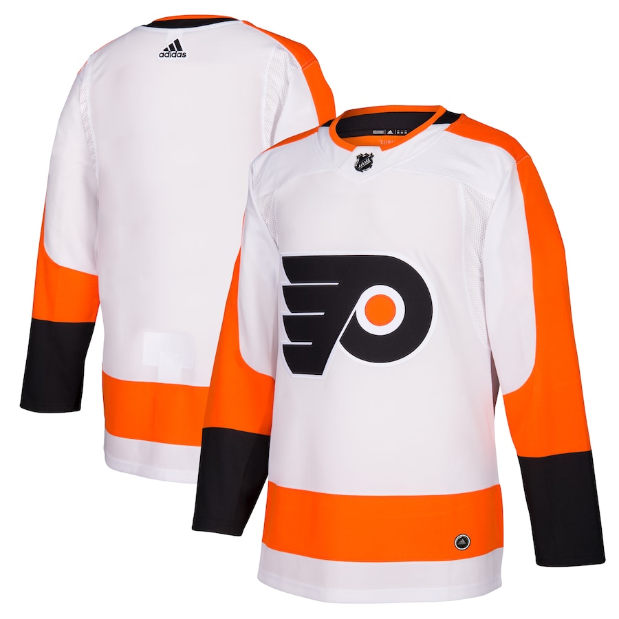 Men's Philadelphia Flyers  White Away Authentic Blank Jersey
