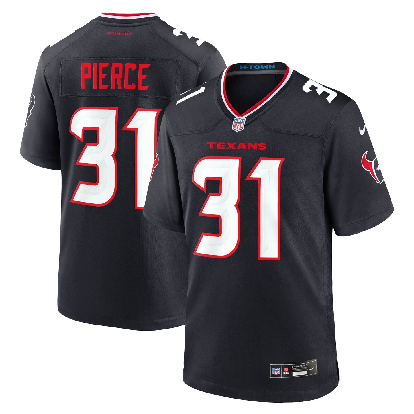 Houston Texans Dameon Pierce Navy Game Jersey