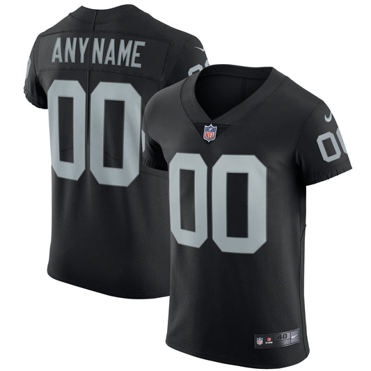 Las Vegas Raiders Black Vapor Untouchable Custom Elite Jersey