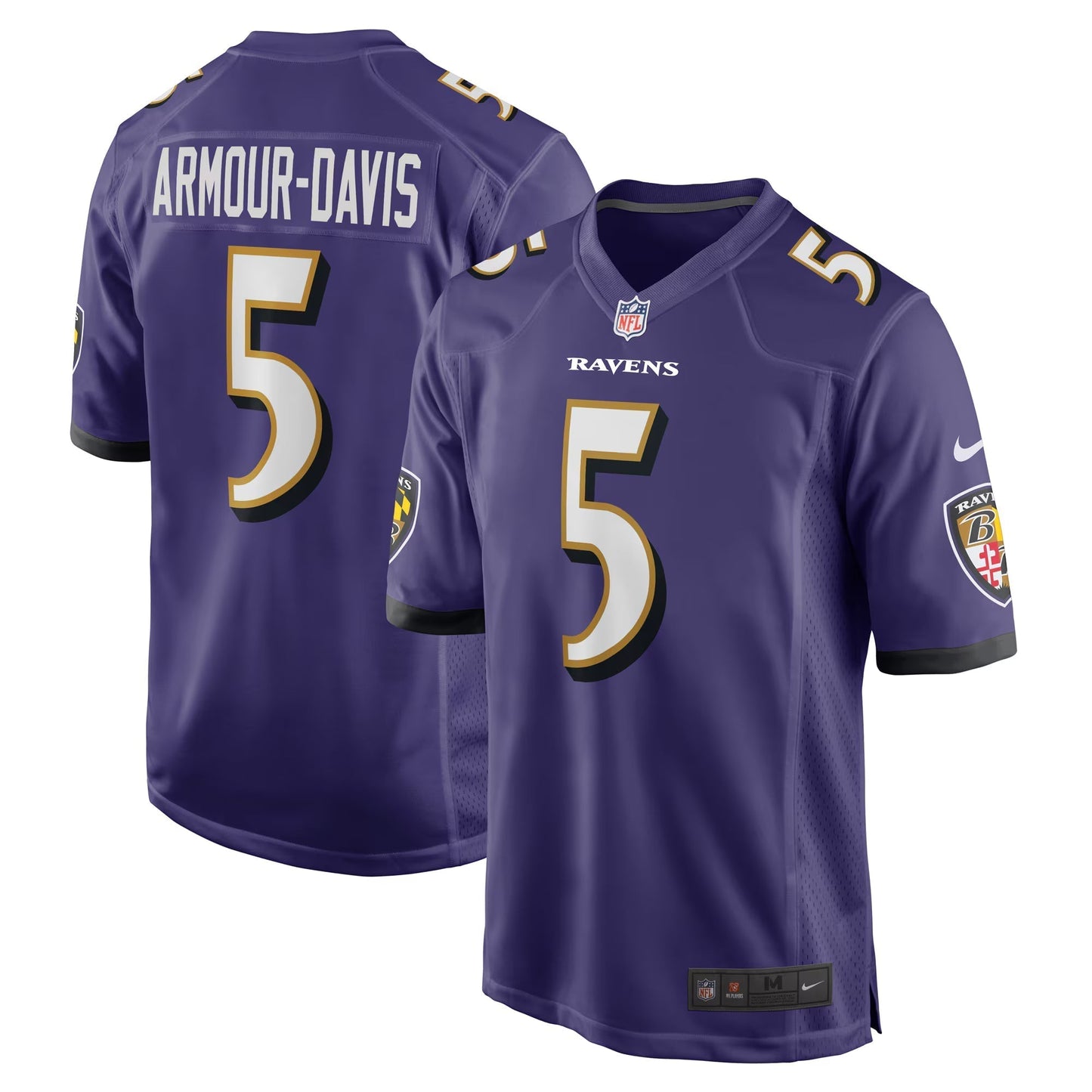 Baltimore Ravens Jalyn Armour-Davis Purple Game Player Jersey