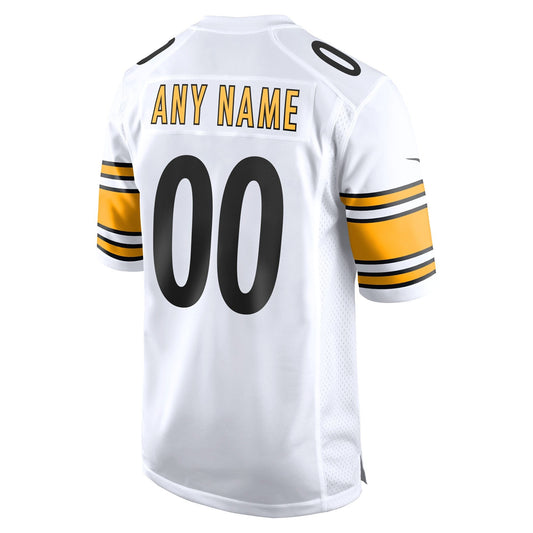 Pittsburgh Steelers White Game Custom Jersey