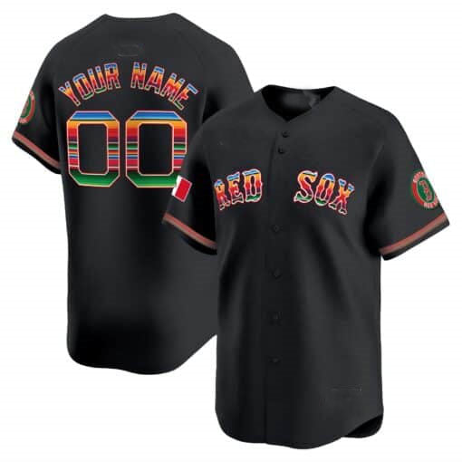 Custom Boston Red Sox Mexico Vapor Premier Limited¨C All Stitched Baseball Jersey