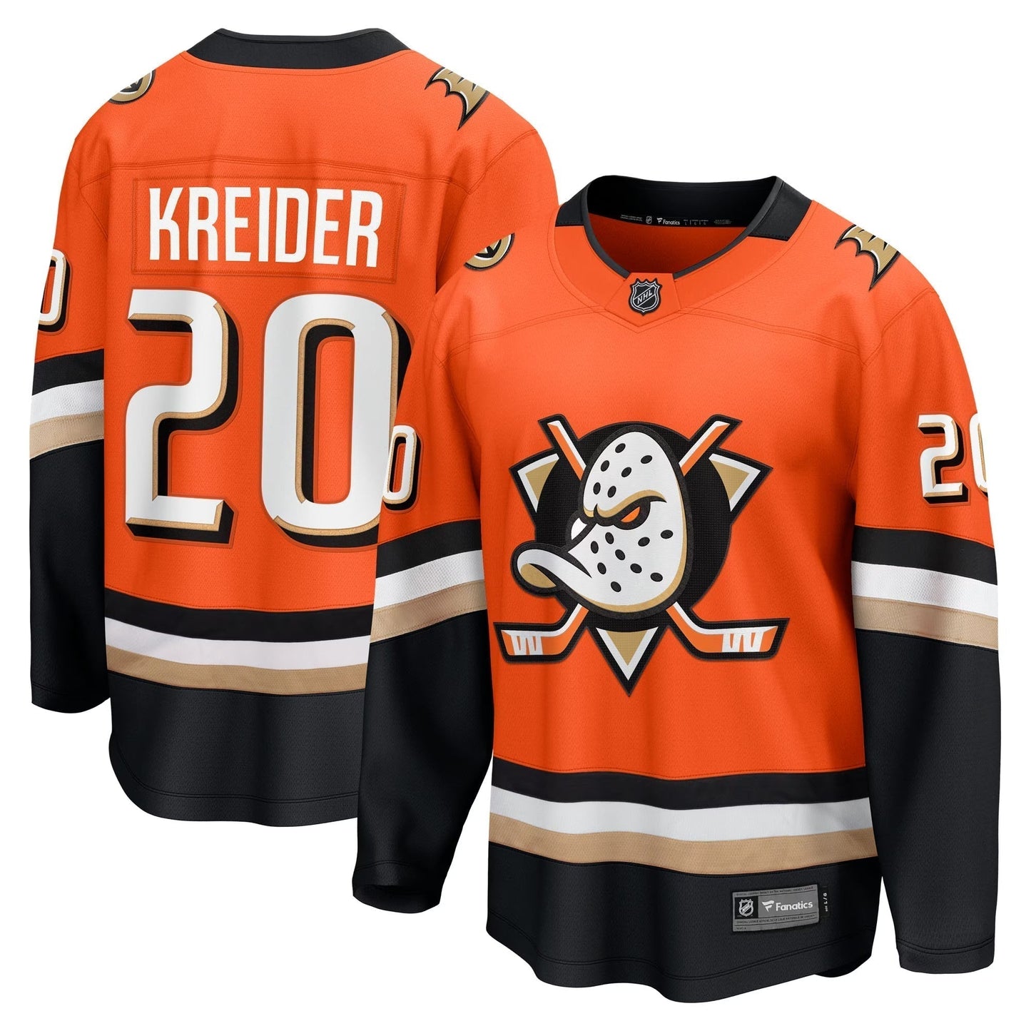 Chris Kreider Anaheim Ducks Fanatics Home Breakaway Jersey  Orange