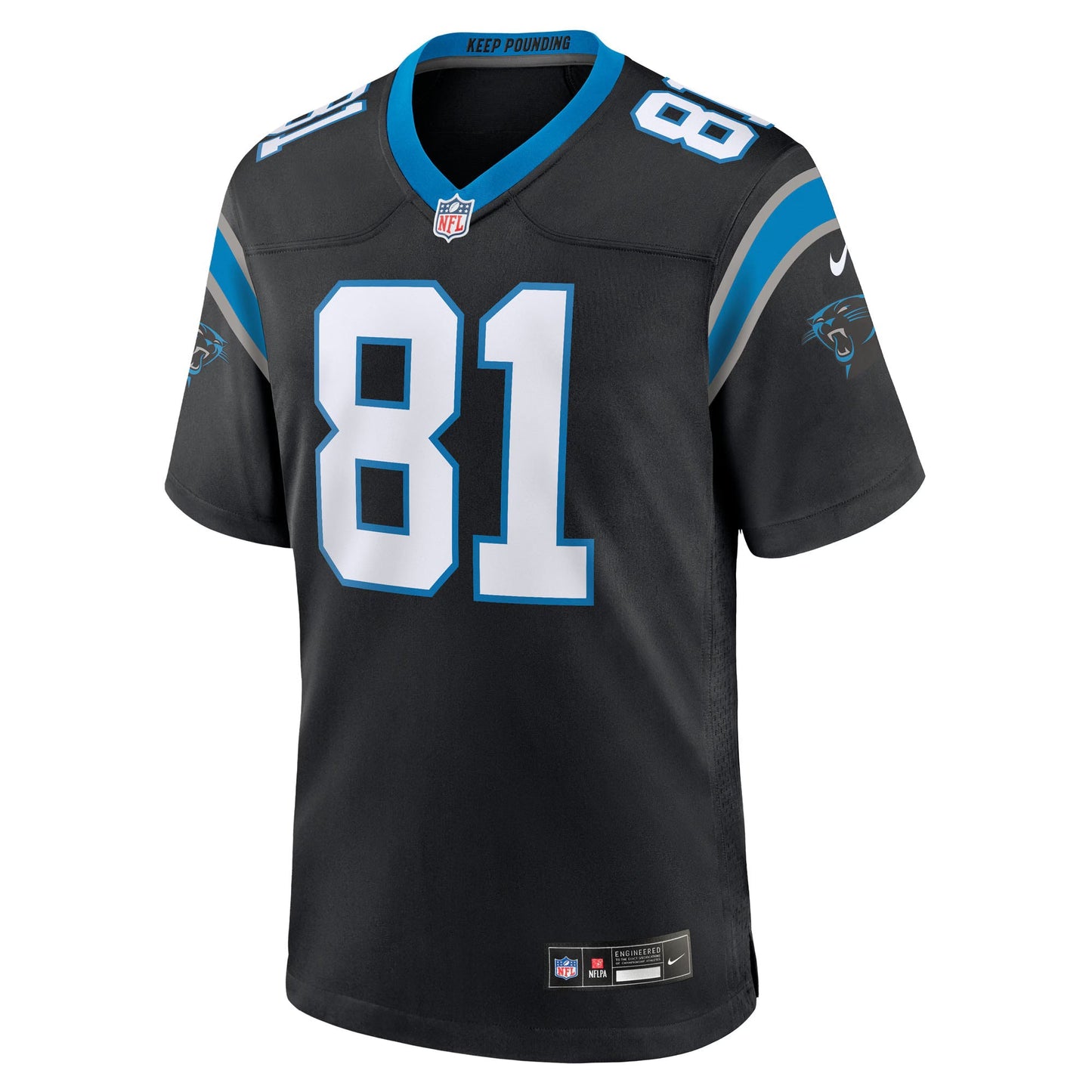 Carolina Panthers Dalevon Campbell Black Team Game Jersey