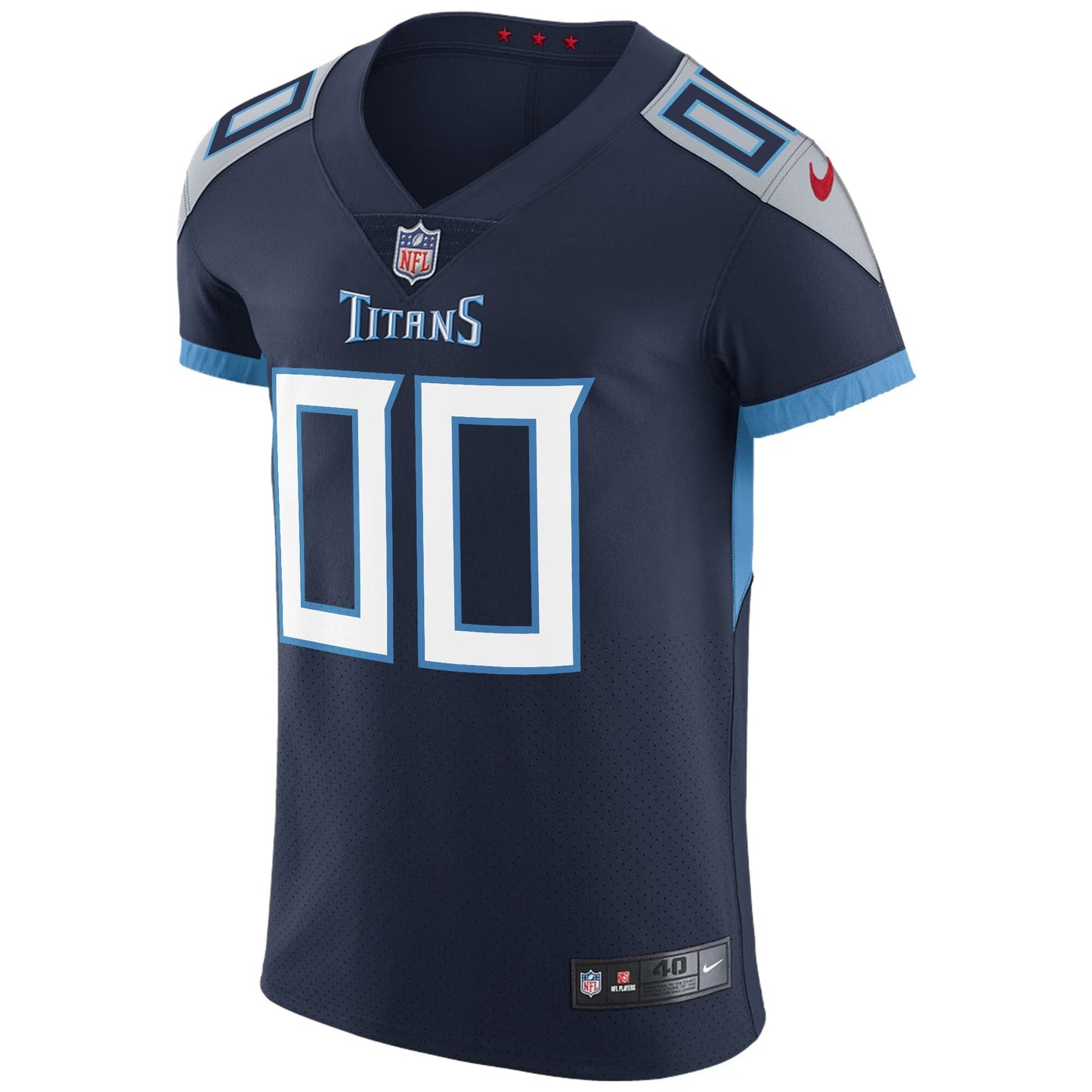 Tennessee Titans Navy Vapor Untouchable Custom Elite Jersey