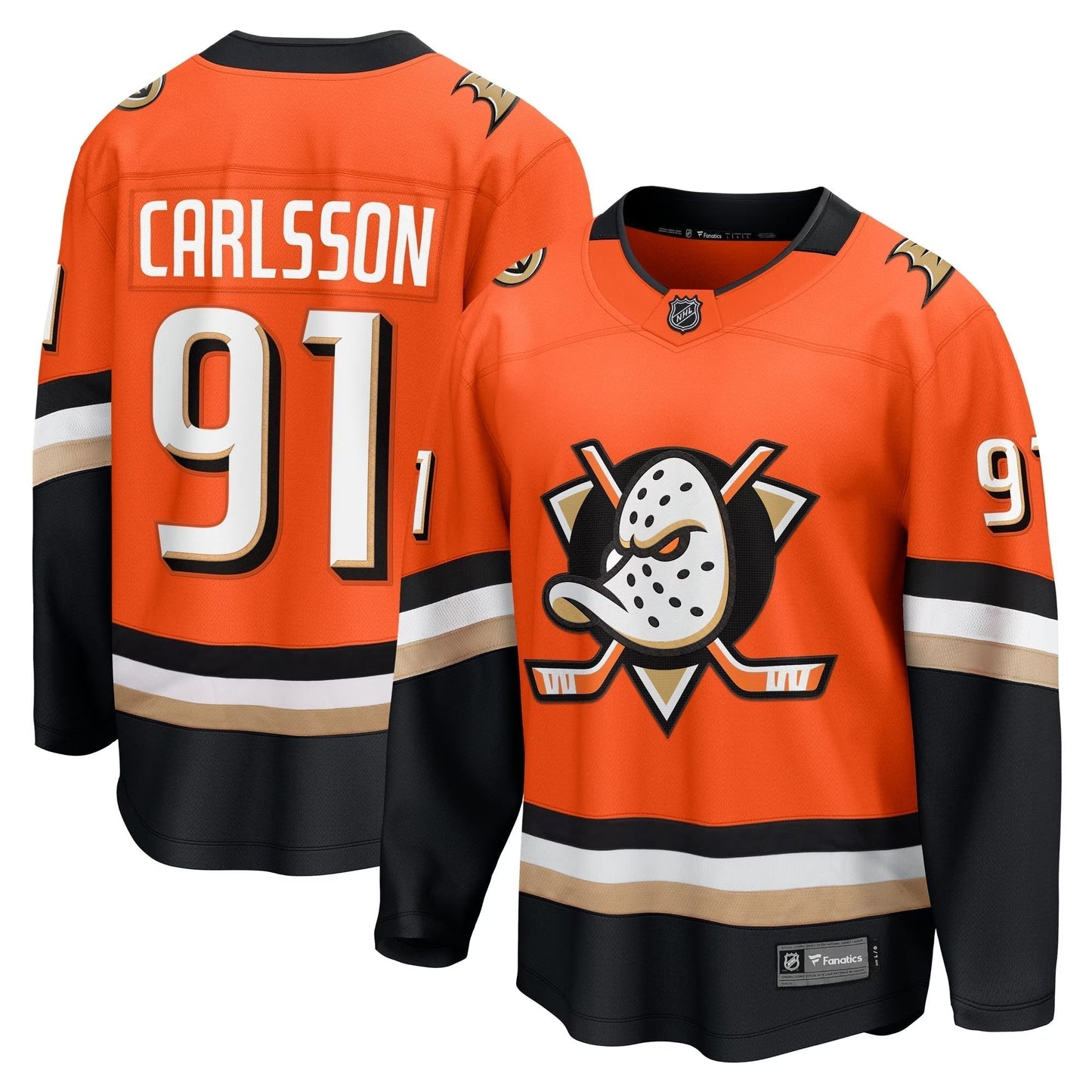 Leo Carlsson Anaheim Ducks Fanatics Home Breakaway Jersey  Orange