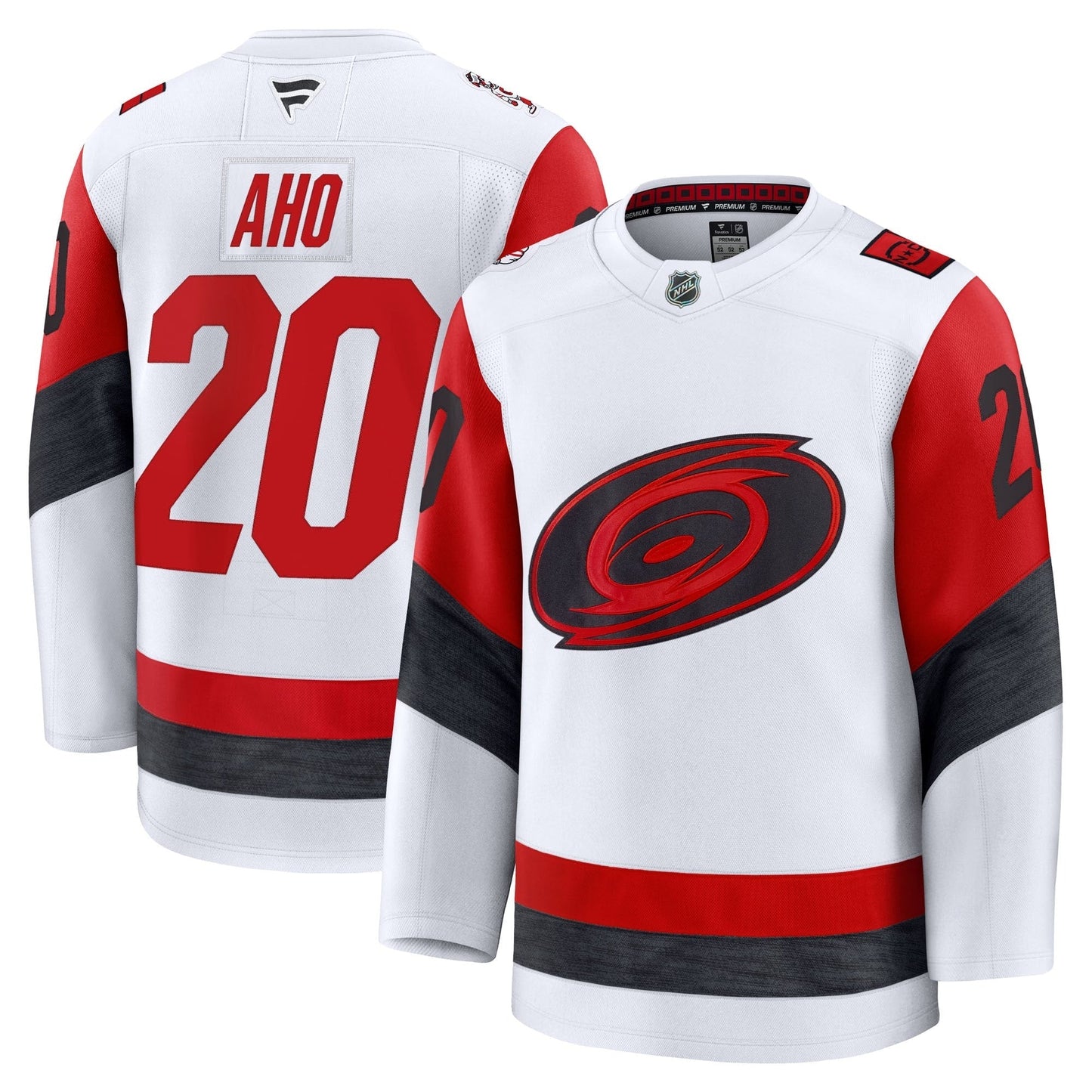 Sebastian Aho Carolina Hurricanes Fanatics Premium Away Jersey  White
