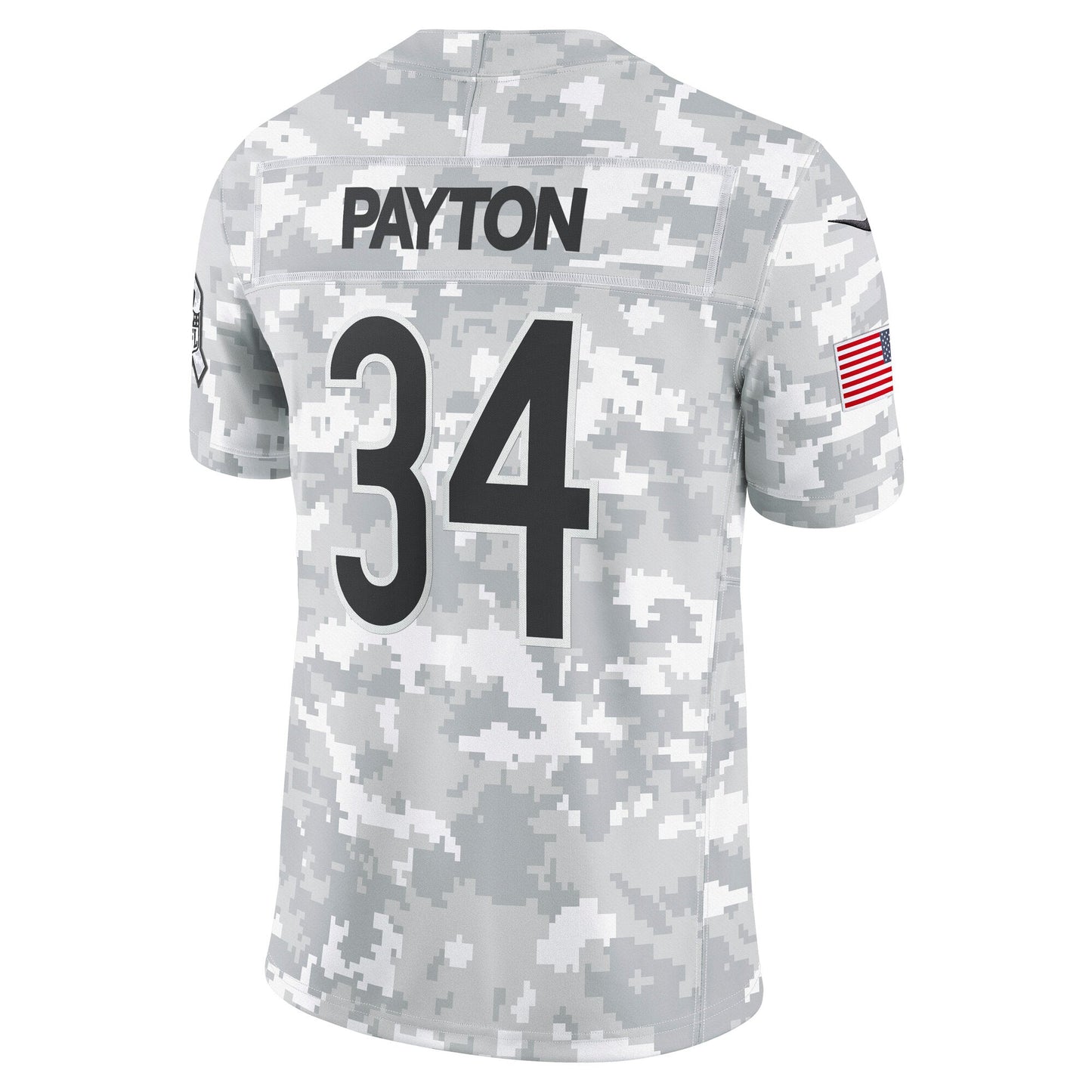 Walter Payton Chicago Bears  2024 Salute to Service Retired   Limited Jersey - Arctic Camo
