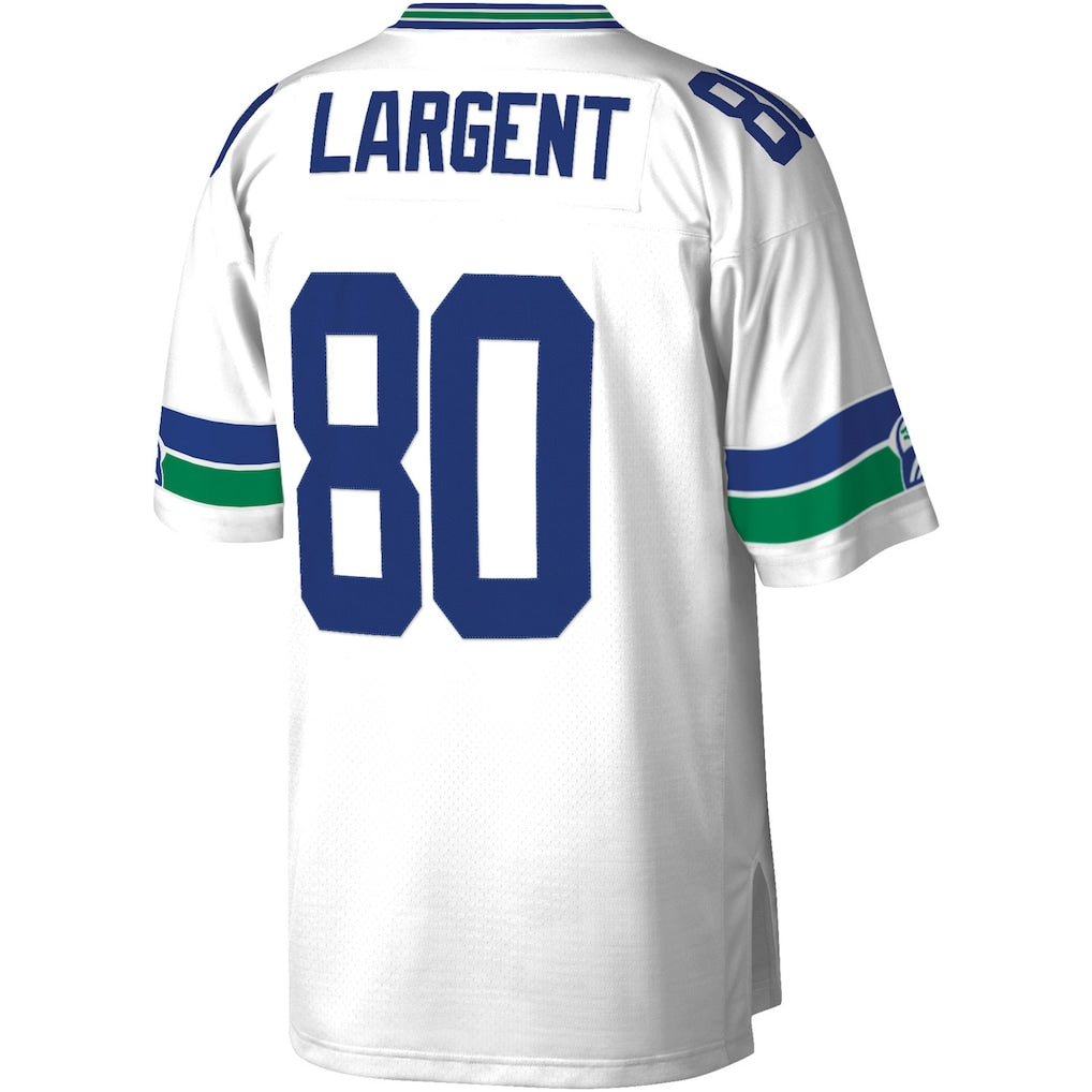 S.Seahawks #80 Steve Largent Mitchell & Ness White Legacy Replica Jersey