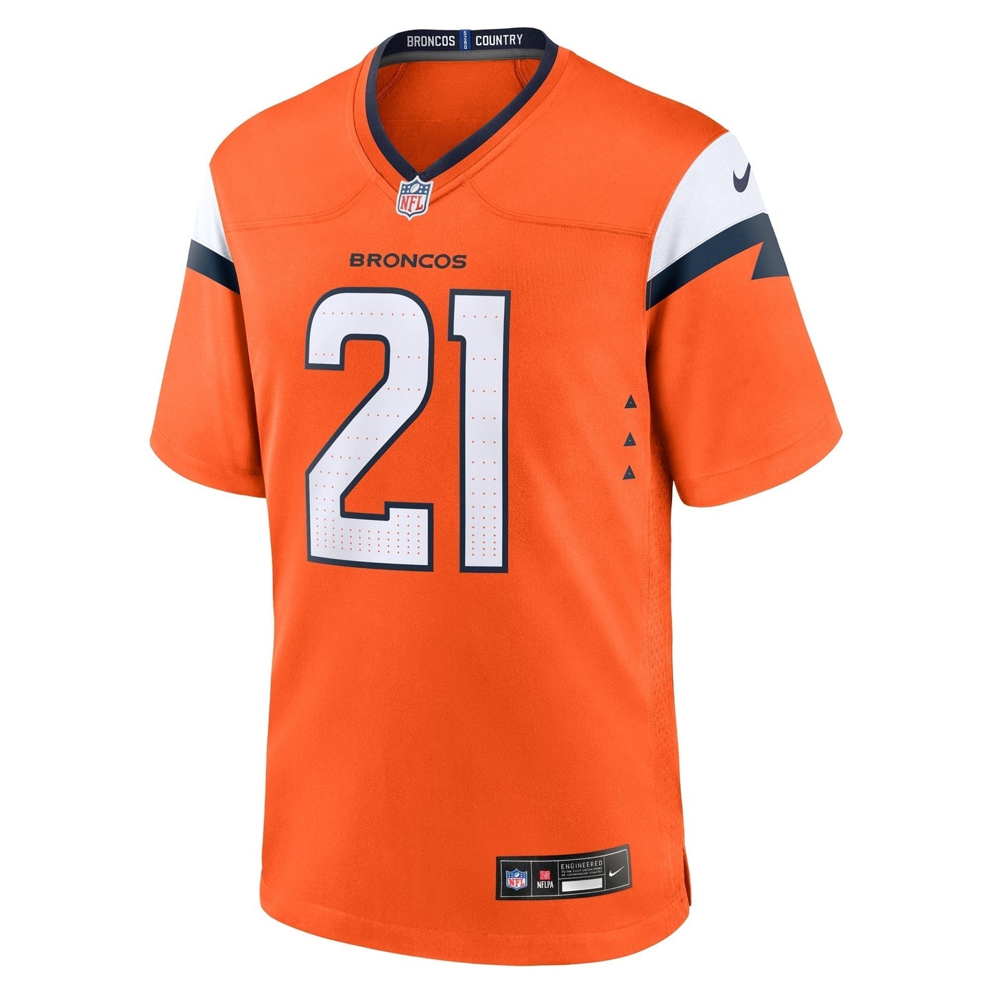 Riley Moss Denver Broncos  Team Game Jersey -  Orange