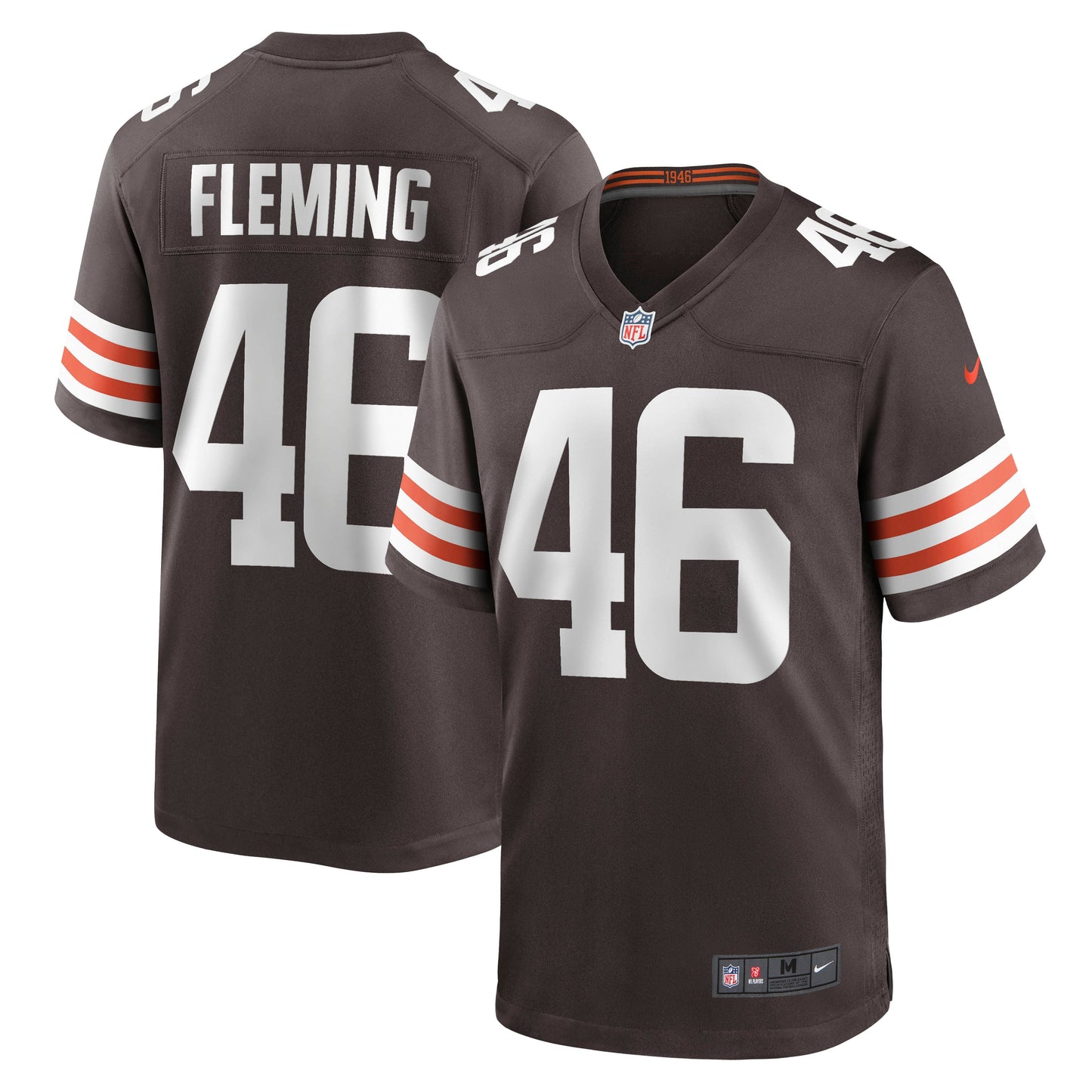 Don Fleming Cleveland Browns Retired   Jersey - Brown