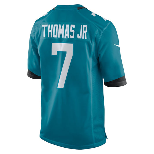 J.Jaguars #7 Brian Thomas Jr Teal Player Game Jersey