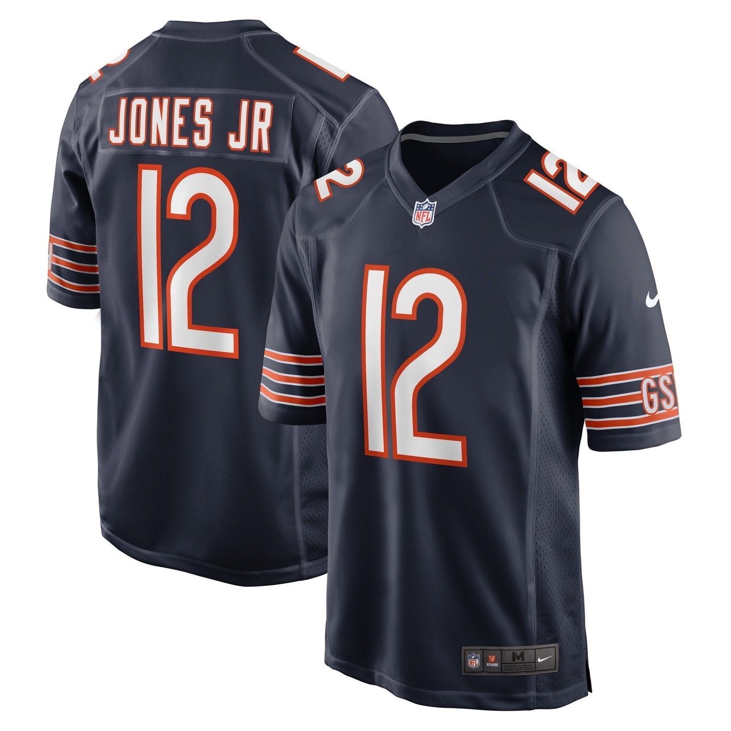 Velus Jones Jr. Chicago Bears  Game   Jersey - Navy