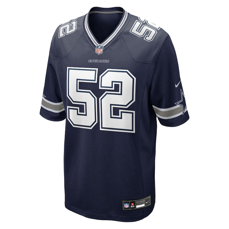 Men's Dallas Cowboys Tyler Booker  Navy 2025 NFL Draft First Round Pick Game Jersey