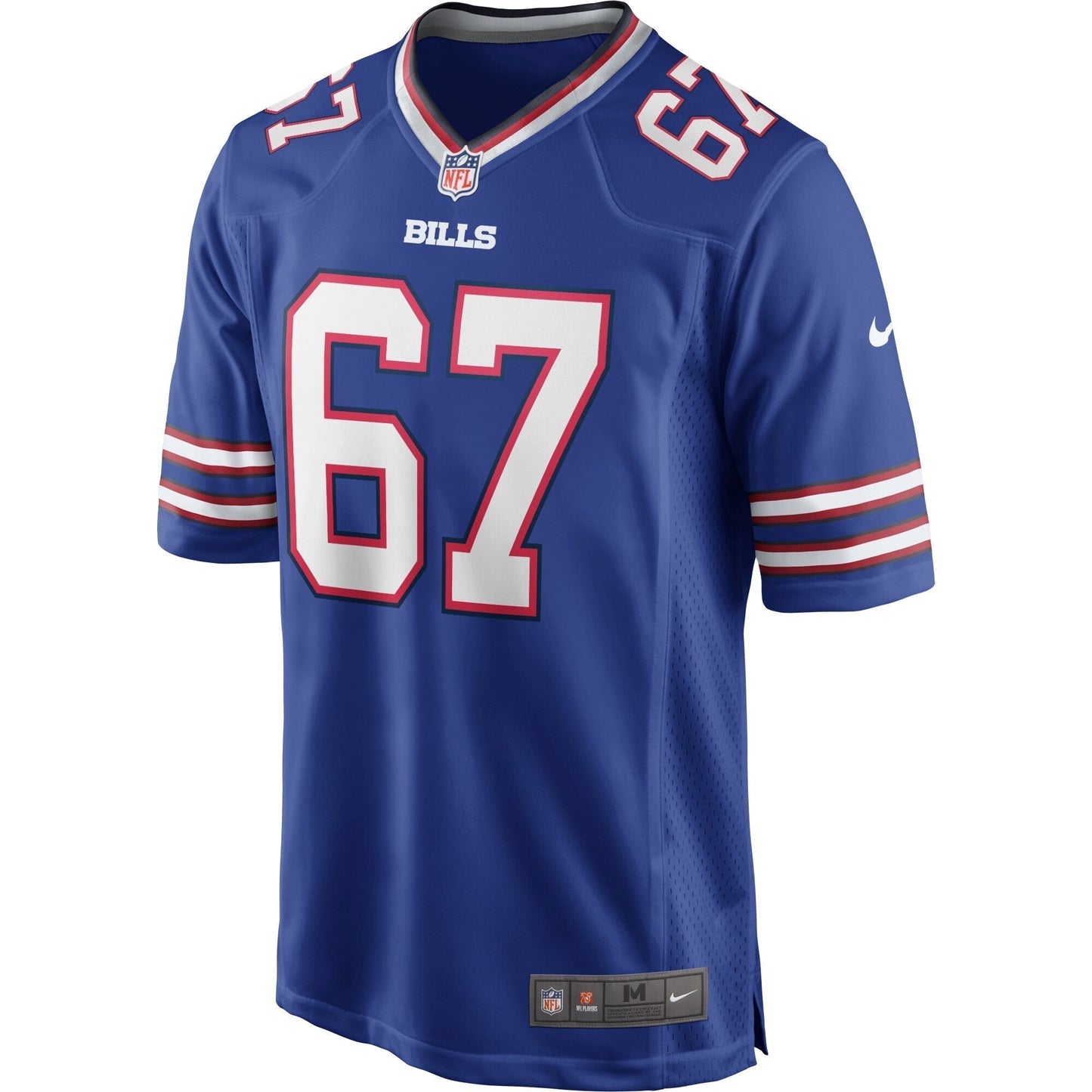 Kent Hull Buffalo Bills  Game Retired   Jersey - Royal