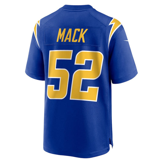 LA.Chargers #52 Khalil Mack Royal Alternate Game Jersey