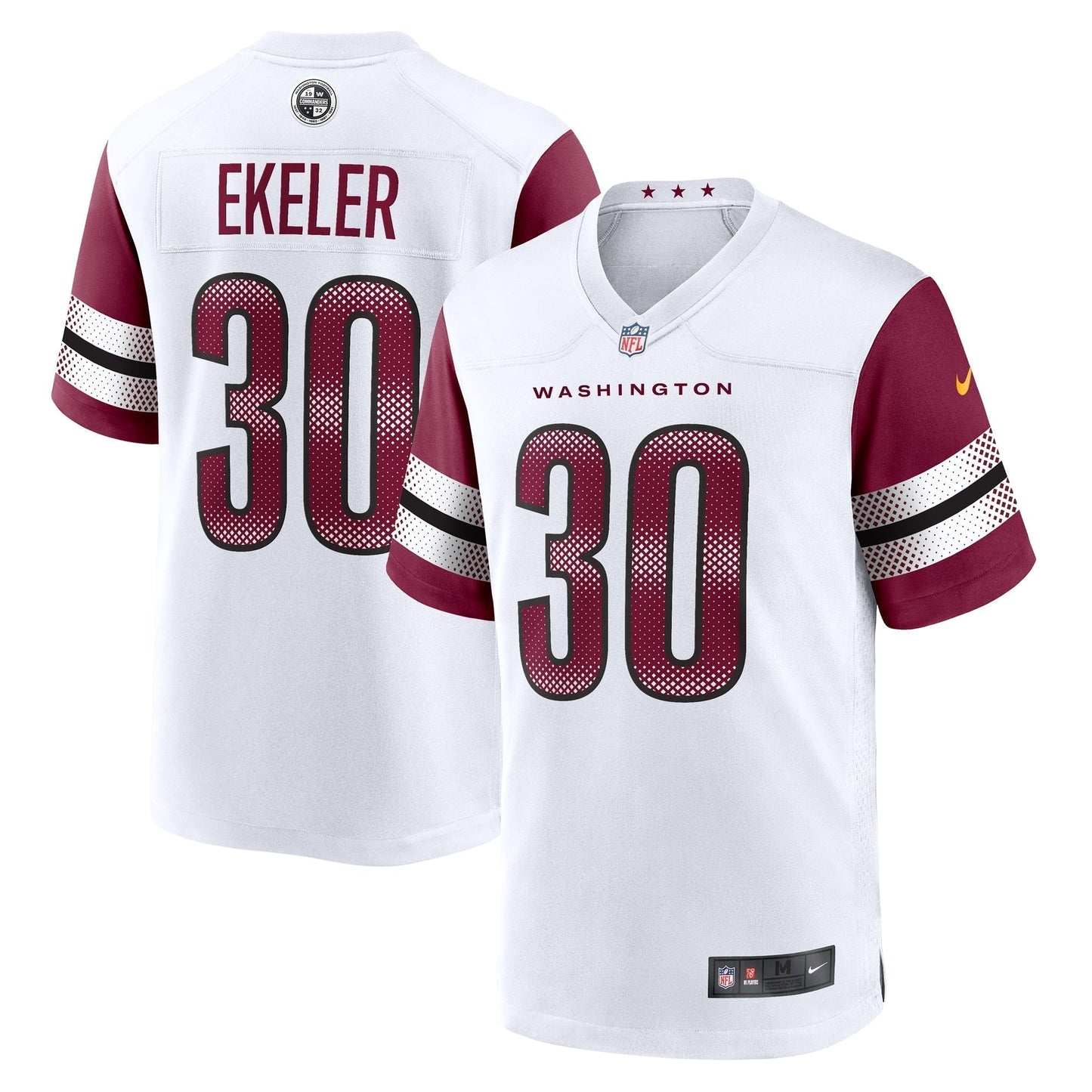 Austin Ekeler Washington Commanders  Game Jersey -  White