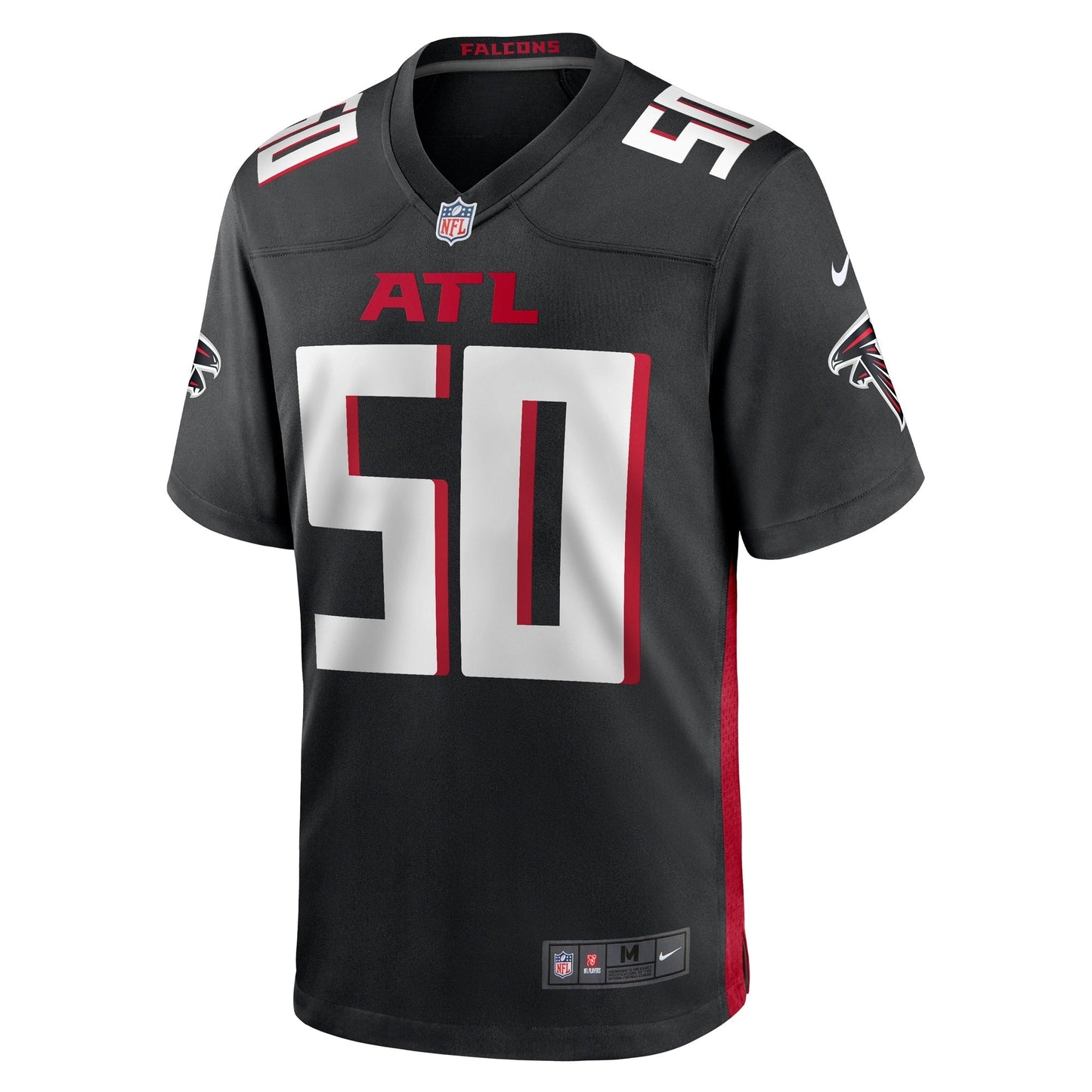 Tae Davis Atlanta Falcons  Team Game Jersey -  Black