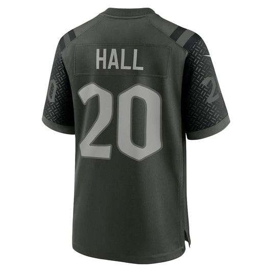 NY.Jets #20 Breece Hall Gotham Green 2025 Rivalries Collection Game Jersey