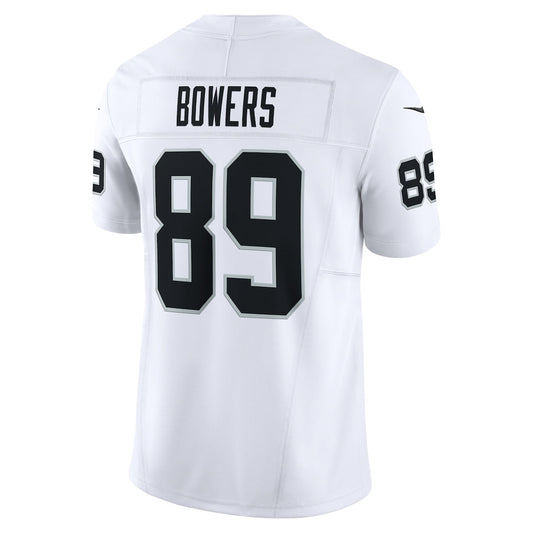LV.Raiders #89 Brock Bowers White Vapor F.U.S.E. Limited Jersey