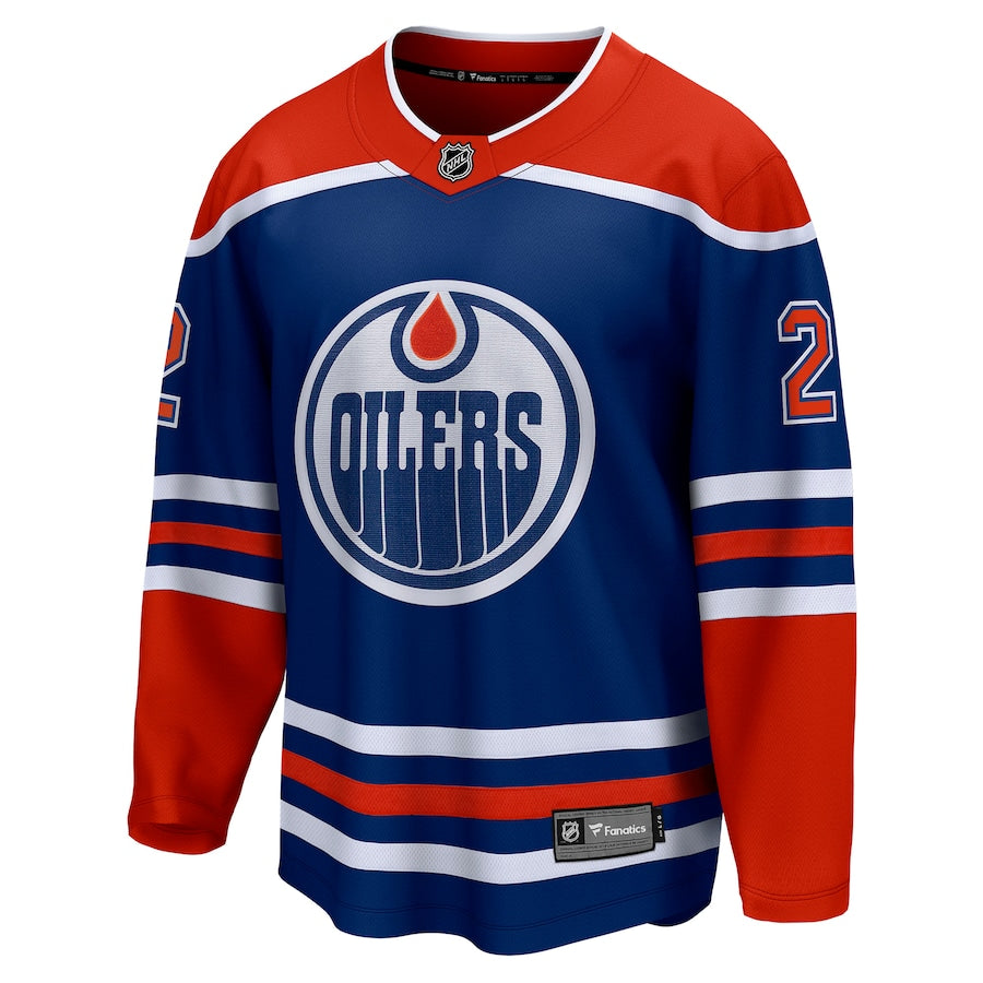 Evan Bouchard Edmonton Oilers Home Breakaway  Jersey - Royal