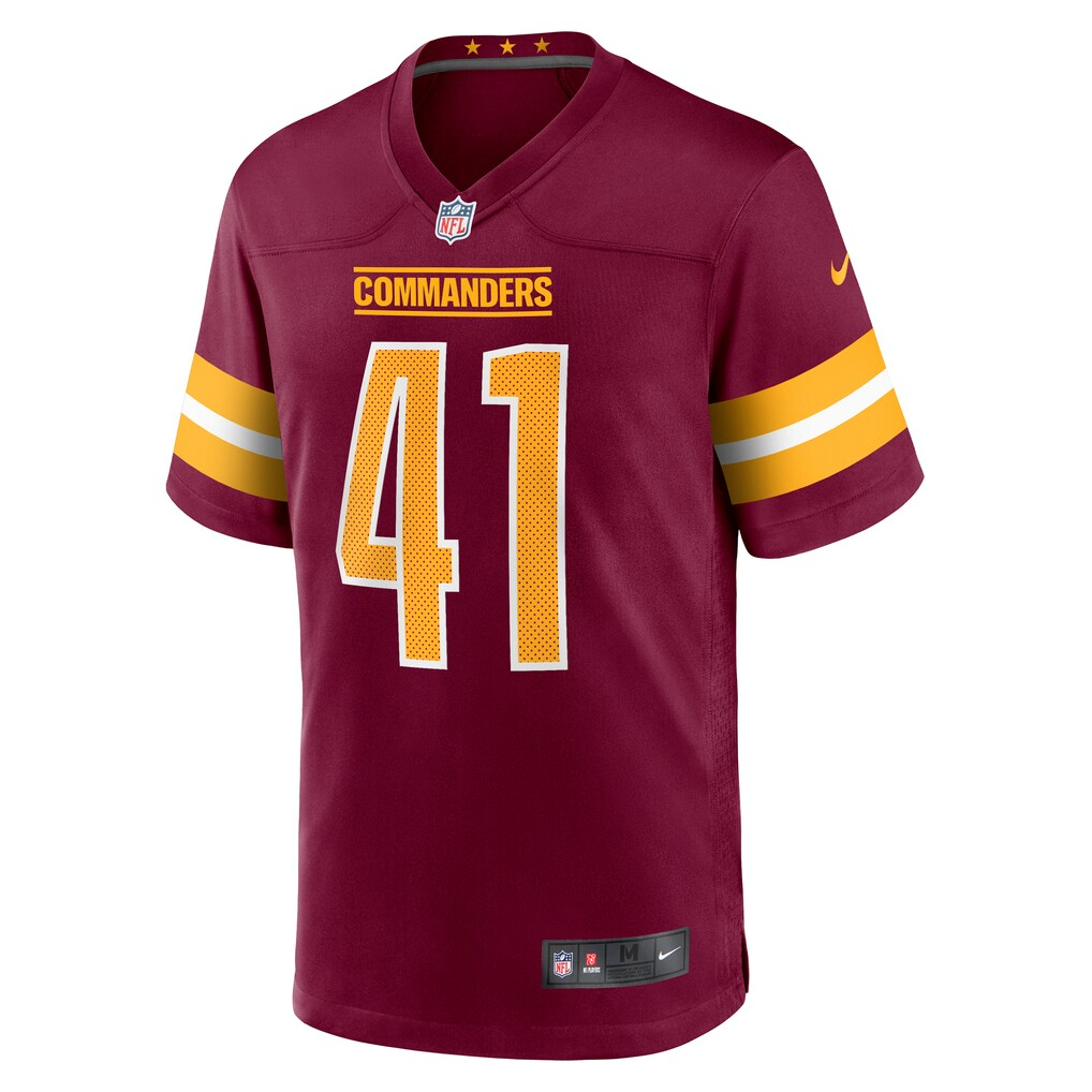 Men's  Colson Yankoff Burgundy Washington Commanders Game Jersey