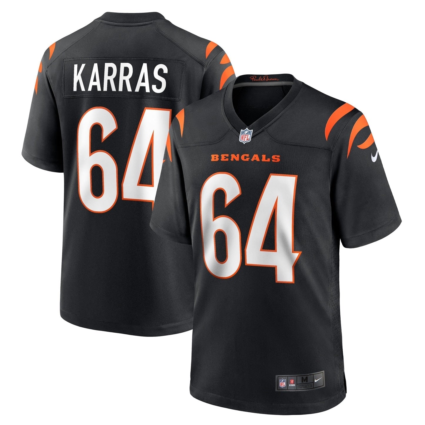 Ted Karras Cincinnati Bengals  Game   Jersey - Black