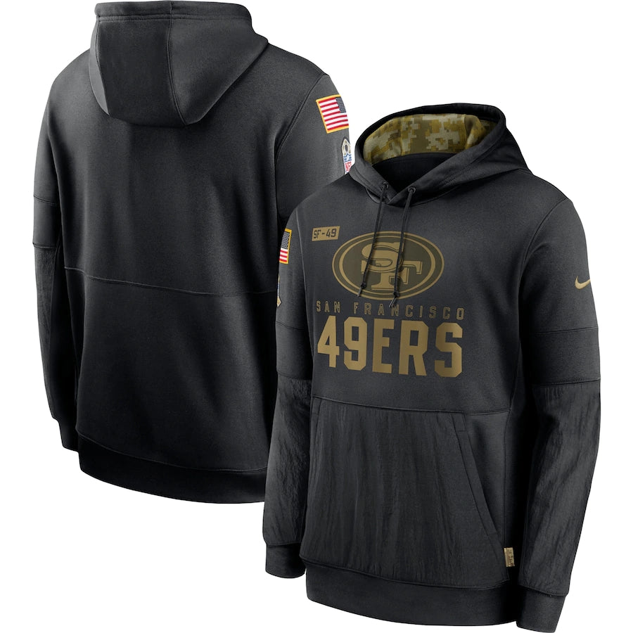 Men's San Francisco 49ers 2020 Salute to Service Hoodie Black