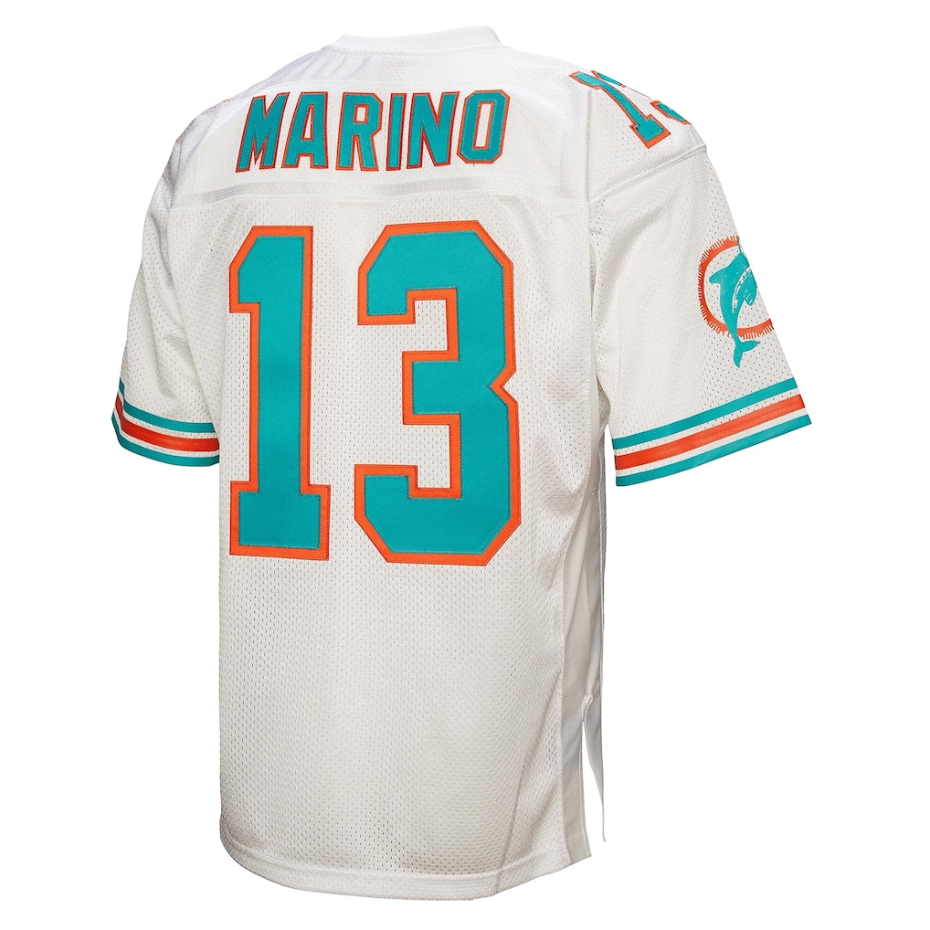 M.Dolphins #13 Dan Marino 1994 Mitchell & Ness White Authentic Throwback Retired Player Jersey