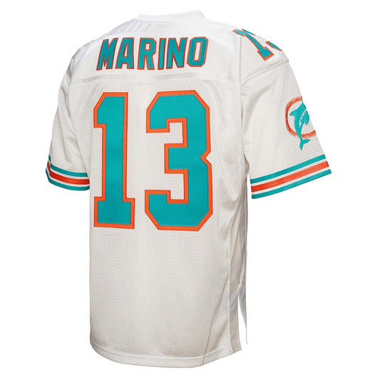 M.Dolphins #13 Dan Marino 1994 Mitchell & Ness White Authentic Throwback Retired Player Jersey