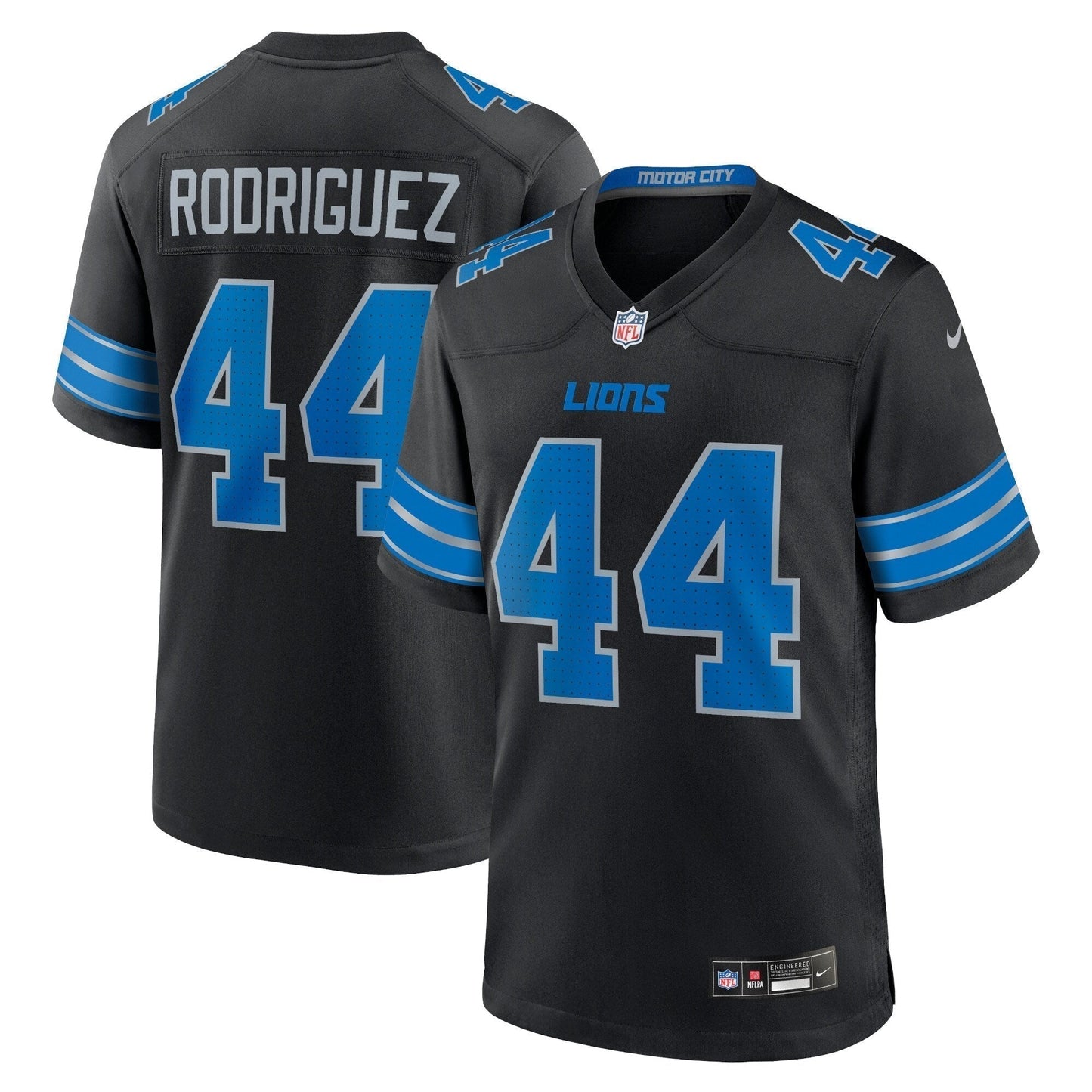 Malcolm Rodriguez Detroit Lions  2nd Alternate Game Jersey - Black