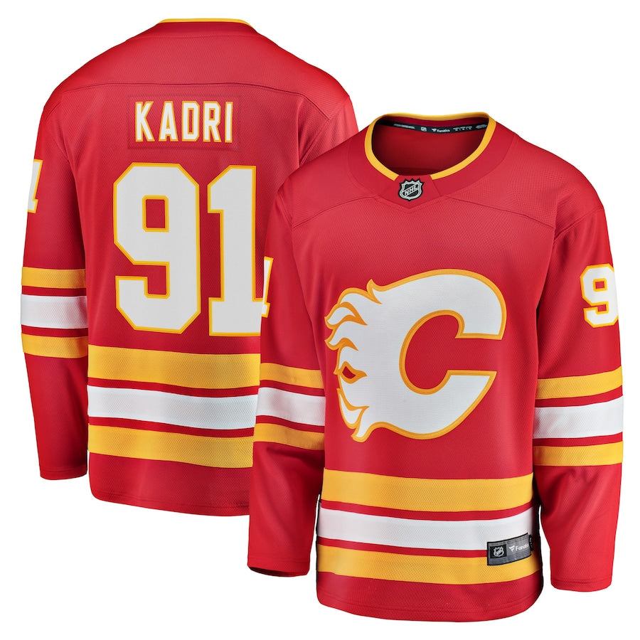 Nazem Kadri Calgary Flames   Home Breakaway  Jersey - Red