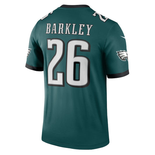 P.Eagles #26 Saquon Barkley Midnight Green Legend Player Performance Top Jersey
