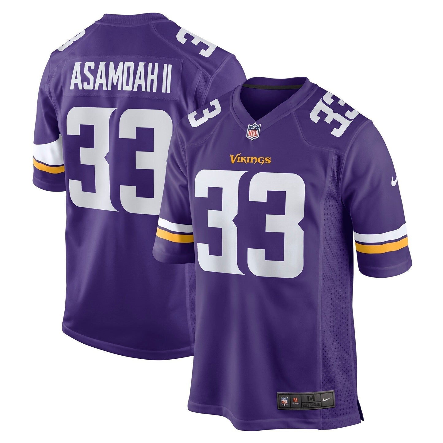 Brian Asamoah Minnesota Vikings    Game Jersey - Purple