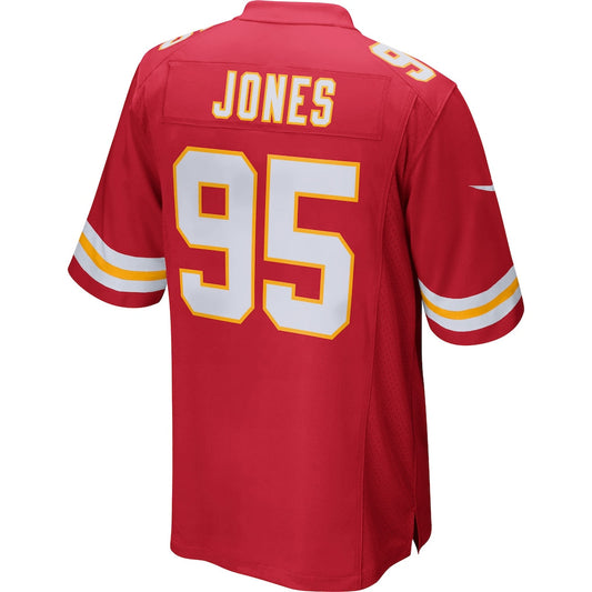 KC.Chiefs #95 Chris Jones Red Game Jersey